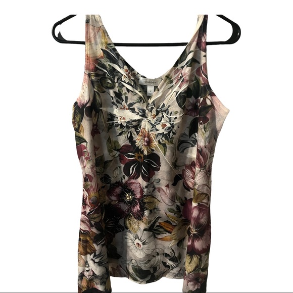 Dressbarn Floral Tank - Size Medium - Picture 16 of 16